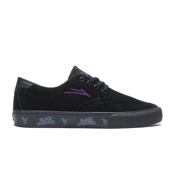 LaKai Riley 3 Black/Purple Skate Shoes Mens | Australia IH3-6032